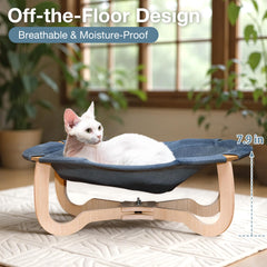 Fantasreen oval sunken bed interior invites curling and cozy naps.