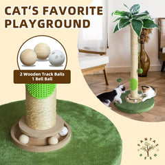 Fantasreen sisal-wrap texture demonstrating durable scratching surface for healthy claws.