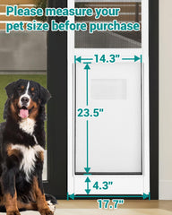 Fantrek extra large dog door flap opening provides wide passage for large pets