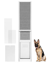Fantrek extra large dog door sliding door frame enables easy entry for big dogs