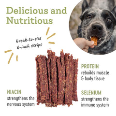 Farm Hounds Boar Strips training-reward scene with a happy dog