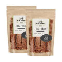 Farm Hounds Turkey Strips pack front view ideal for training rewards.