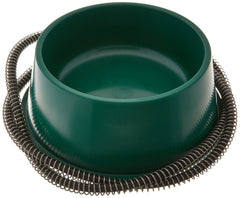 Farm Innovators heated 1-quart pet bowl side view highlights compact, winter-ready feeding solution.
