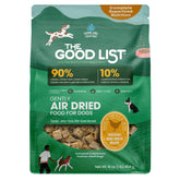 Farmland Traditions The Good List bag front shows protein-rich, grain-free air-dried formula.