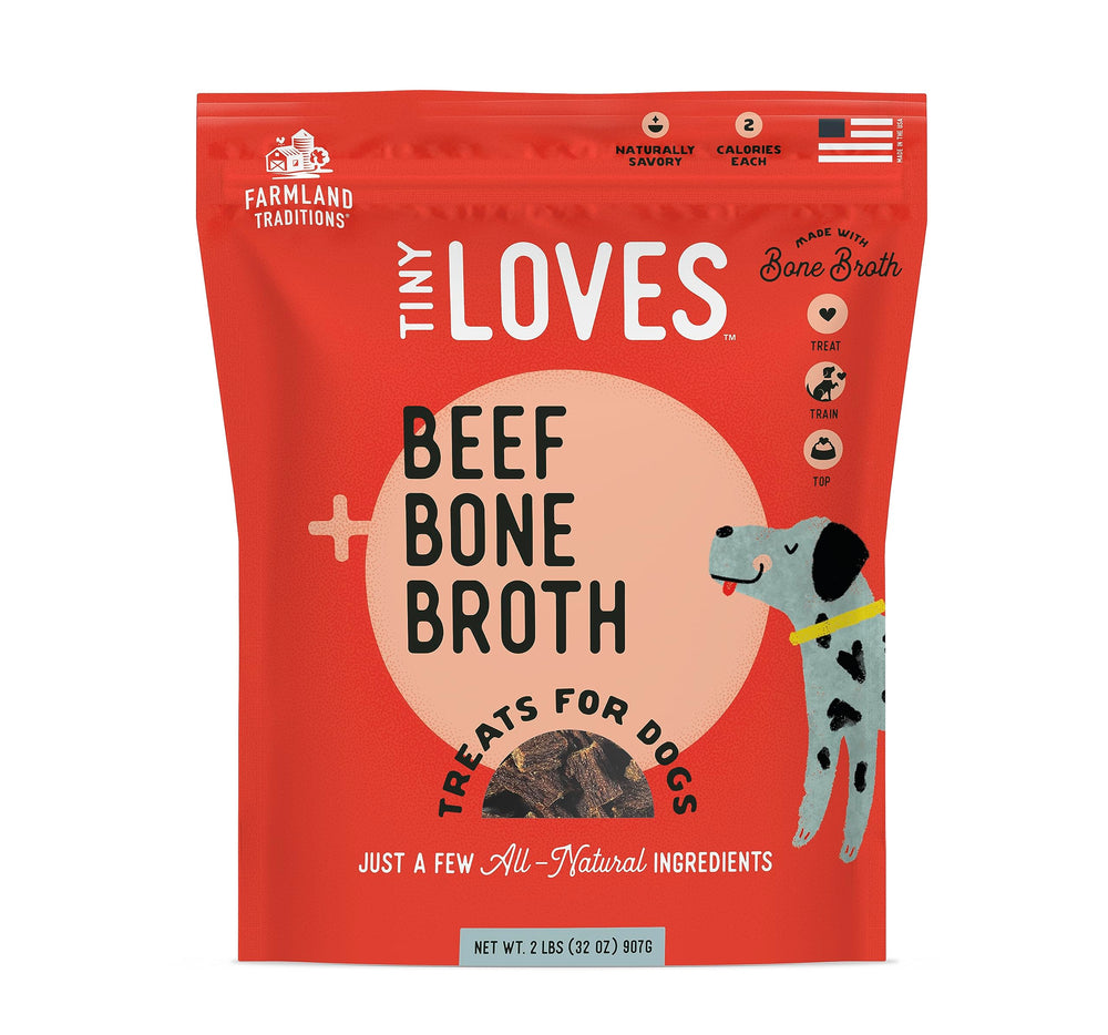 Farmland Traditions Tiny Loves trainer treats pack closeup for training rewards