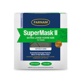 Farnam SuperMask II extended-coverage mesh protects horse eyes from flies