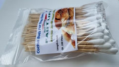 Fast Life dog cotton swabs feature wood shaft and tight cotton head.