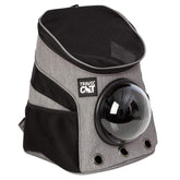 The Fat Cat backpack carrier top view highlights airline-approved design for hassle-free flights with your cat.