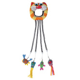 Fat Cat Catfisher Doorknob Hanger assembled for quick door setup and interactive play