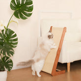 FathiSooc extra-large 28.5 inch sisal scratcher with beechwood base