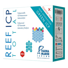 Fauna Marin Reef ICP Total Test kit for reef tanks with actionable water parameter insights.