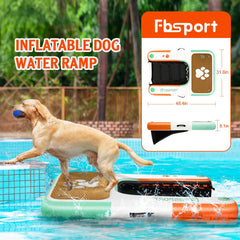 FBSPORT dog ramp anti-slip surface for secure wet footing.