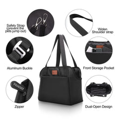 FDJASGY dog purse carrier front pocket highlights convenient storage for bags and essentials