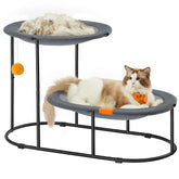 Feandrea 2-Tier Cat Hammock Bed top view shows dual lounging spots for multi-cat households