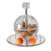 Featherland Paradise Buffet Ball on cage mount demonstrates mess-free foraging and enrichment.