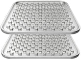 Feedoo double-layer steel lick mat closeup showing textured surface for durable enrichment during meals.