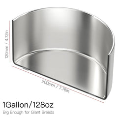 Feedoo durable bowl with anti-slip base prevents sliding during vigorous drinks