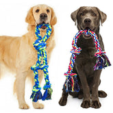 Feeko juguete de cuerda para perro grande, dos piezas, ideal para mordidas fuertes.