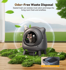 FEELNEEDY airtight waste storage close-up highlighting odor-locking feature.