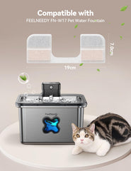 FEELNEEDY esponjas bomba para fuente de gatos, mantiene el flujo estable.