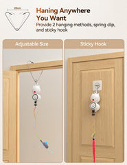 FEELNEEDY attachments with feathers and mouse for natural hunting instincts