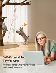 Feelneedy cat wand toy feather for solo play sessions