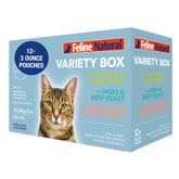 Feline Natural variety pack chicken lamb pâté 3oz, protein-rich feline meal