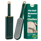 FelineFun pet hair remover for clothes brush demonstrates gentle fabric cleaning with fur removal