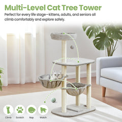 Feliskyn condo base gives a sturdy resting spot for two cats