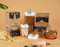 Felli Flip Tite large-l 5in container ideal for cat treats.