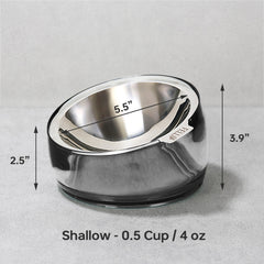 Felli Oblik tilted 15-degree design reduces strain during meals.