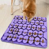 Femont Snuffle Mat large dog closeup highlighting silicone texture for slow, mindful eating