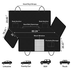 Femuar anti-slip mesh backing prevents sliding during rides