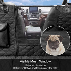 Femuar waterproof Oxford 600D dog seat cover keeps spills contained and easy to clean