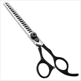 Fenice Peak dog chunker scissors blade close-up showing sharp precision for grooming