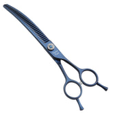 Fenice Peak 7-inch curved chunker scissors for precise dog grooming cuts