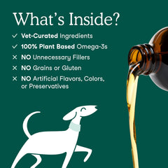 Fera Pets Algae Oil cat-meal-topper added to food to support skin and coat.
