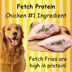 Fetch Fries USA-made label emphasizes quality craftsmanship and domestic production.