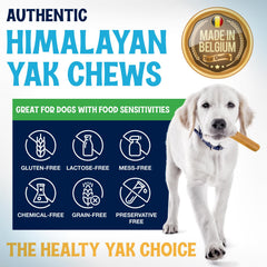 Fetcheroni Himalayan Yak Chews Belgium ingredients display natural dairy goodness for dogs