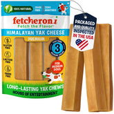 Fetcheroni Yak Cheese Himalayan dog chews long-lasting stick for extended chew sessions.