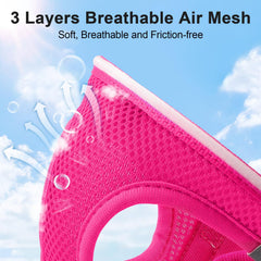 Feycig light-up dog harness pink mode-flash with three lighting options