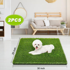 Fezep dog grass pads closeup shows soft turf and realistic appearance for pets