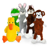 FGA MARKETPLACE flat no-squeak dog toy pack-5 for quiet, hours-long play.
