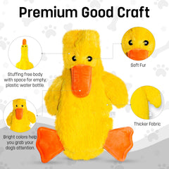 FGA Marketplace Duck Flat no-squeak design highlighted for mess-free fun.