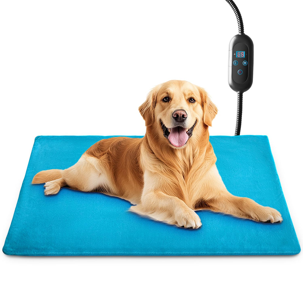 FGEIOA pet heating pad with soft plush cover for cozy warmth.