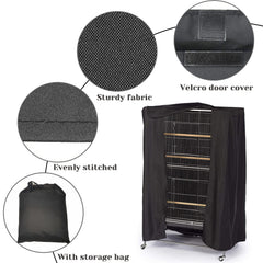 Fhiny bird cage cover highlights durable nylon material for lasting, breathable protection