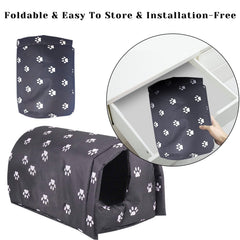 Fhiny Stray Cats Shelter plush interior image emphasizes warm, cozy shelter for cats outside.