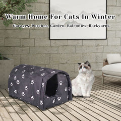 Fhiny Stray Cats Shelter semi-enclosed design image highlights privacy and protection.