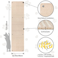 FHTONGE cat climbing nails 16 ensures secure wall mounting and durability.