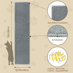 FHTONGE extra-large surface area cat scratcher highlights ample surface for multiple cats